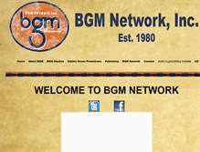 Tablet Screenshot of bgmnetwork.com